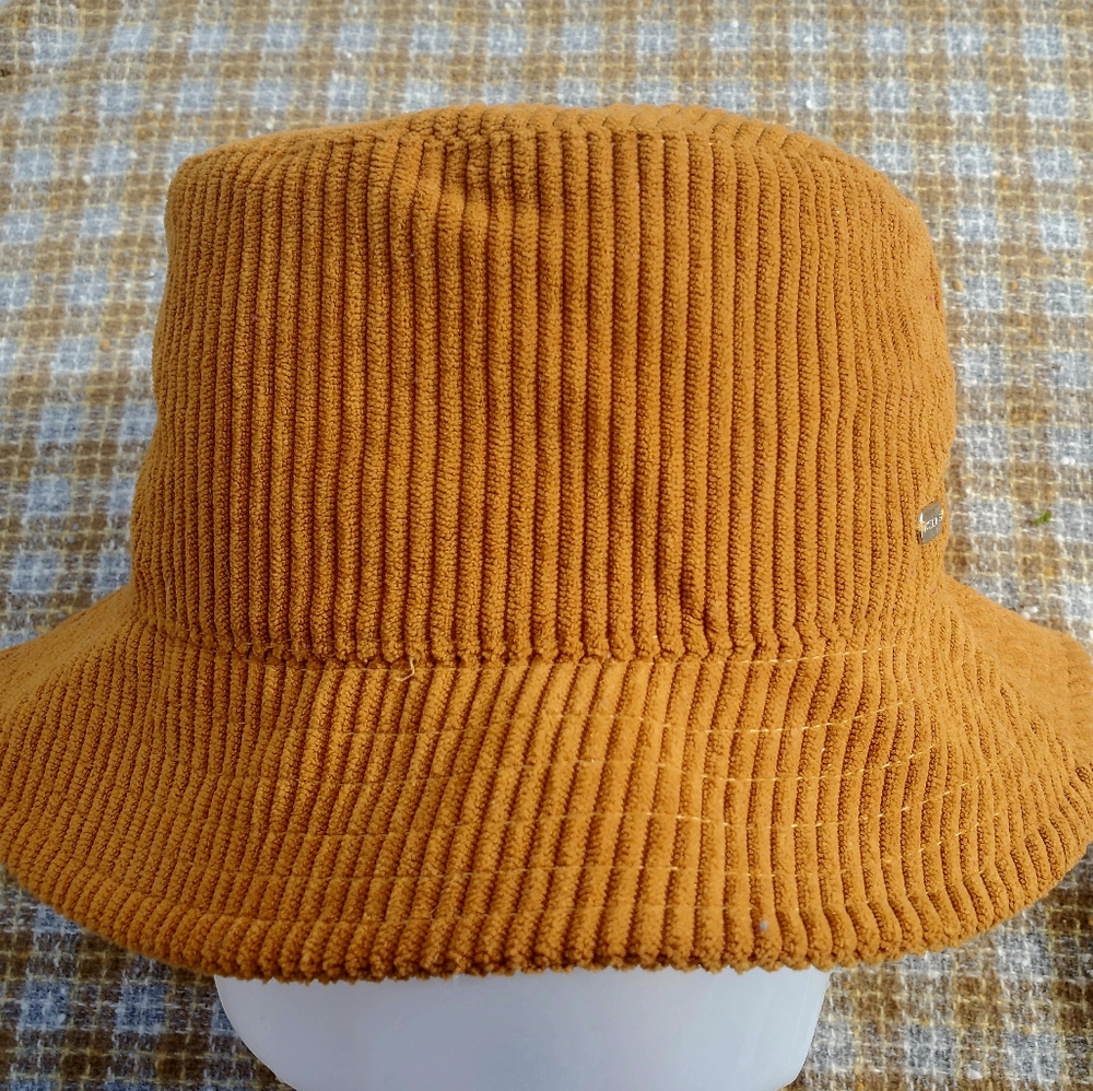 Steve Madden Corduroy Bucket Hat in Color Dark Tan